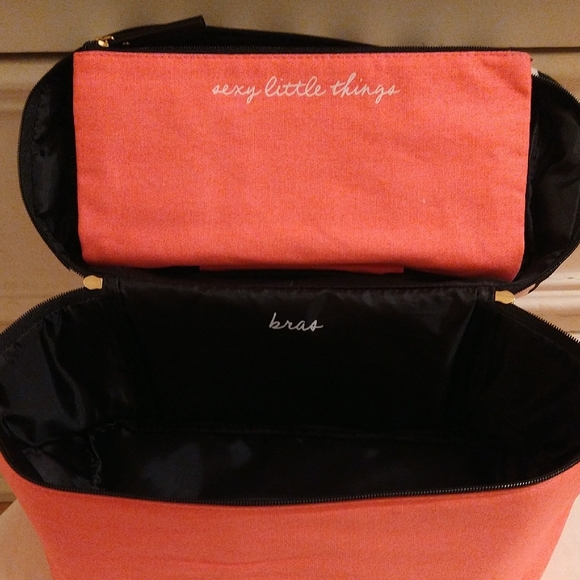 Victoria's Secret Pink and Black Striped Bag - Picture 4 of 7